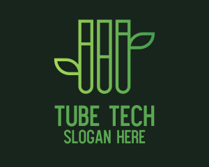 Organic Test Tube  logo design