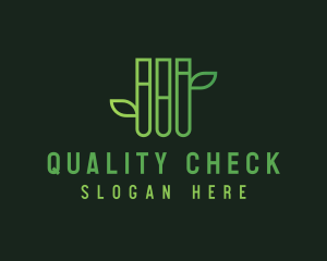 Organic Test Tube  logo design