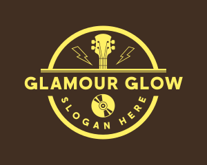 Guitar Music Band Logo