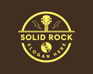 Guitar Music Band logo design