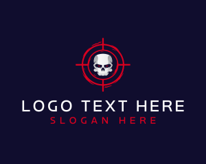 Skull Military Crosshair  logo