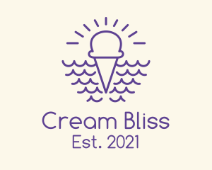 Summer Ice Cream logo design