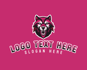 Sport Team Wolf Mascot logo