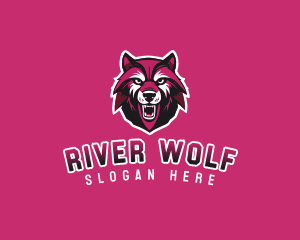 Sport Team Wolf Mascot logo