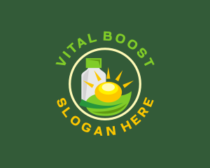 Natural Sunny Vitamins logo design