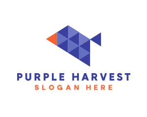 Triangle Purple Bird logo design