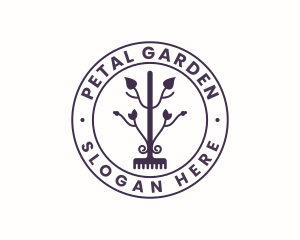 Rake Landscaping Tool logo design