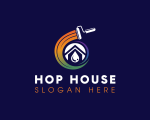 Droplet Paint House logo design