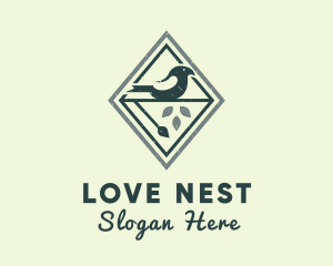 Natural Bird Forest logo design