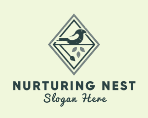 Natural Bird Forest logo design