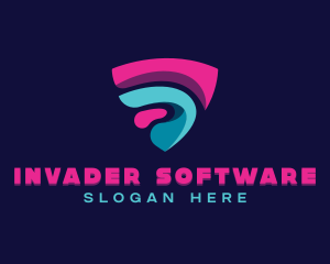 Tech Cybersecurity Software logo design