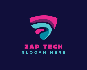 Tech Cybersecurity Software logo design