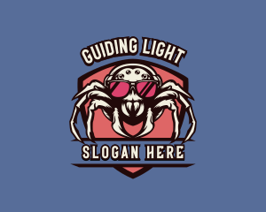 Gaming Spider Shield logo design