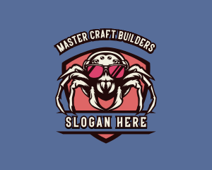 Gaming Spider Shield logo design