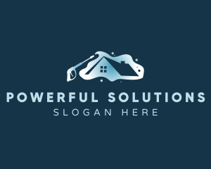 Clean House Power Washer logo design