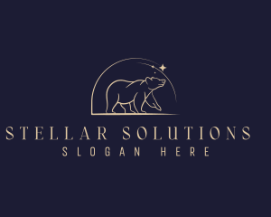  Bear Star Astronomy logo design