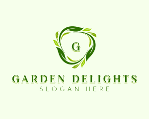 Organic Vegan Garden logo design