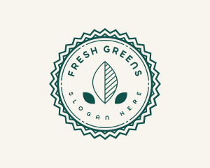 Salad Leaf Herb logo design