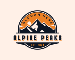 Mountain Peak Adventure Trail logo design