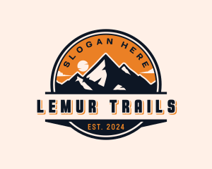 Mountain Peak Adventure Trail logo design