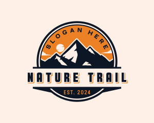 Mountain Peak Adventure Trail logo design