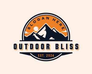 Mountain Peak Adventure Trail logo design