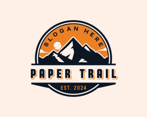 Mountain Peak Adventure Trail logo design