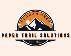 Mountain Peak Adventure Trail logo design