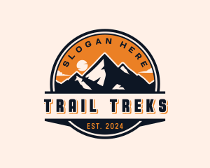 Mountain Peak Adventure Trail logo design