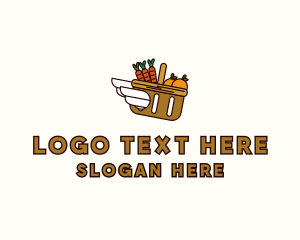 Food Grocery Delivery Basket logo