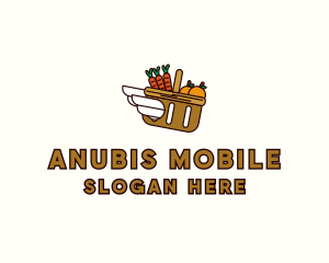 Food Grocery Delivery Basket logo design