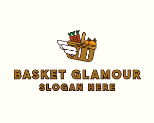 Food Grocery Delivery Basket logo