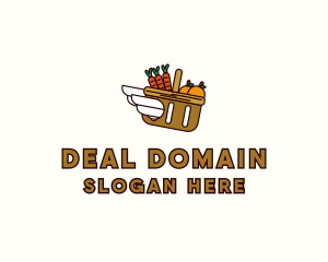 Food Grocery Delivery Basket logo