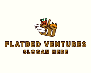 Food Grocery Delivery Basket logo design