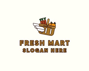 Food Grocery Delivery Basket logo