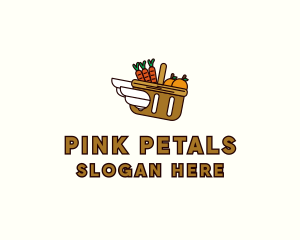 Food Grocery Delivery Basket logo design