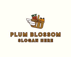 Food Grocery Delivery Basket logo design