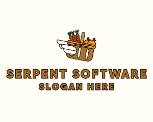 Food Grocery Delivery Basket logo design