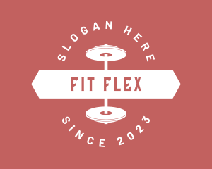 Gym Fitness Weights logo design