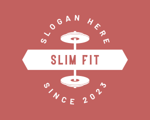 Gym Fitness Weights logo design