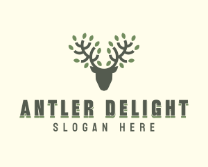 Deer Leaf Antlers logo