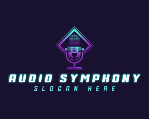 Microphone Sound Audio logo design