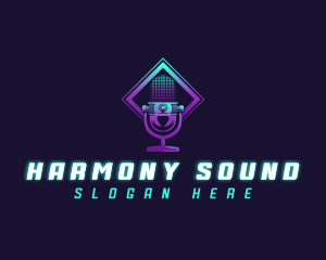 Microphone Sound Audio logo design