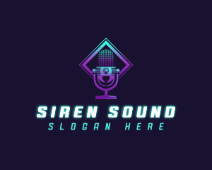 Microphone Sound Audio logo design