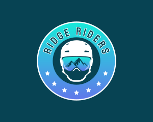 Ski Goggles Helmet logo design