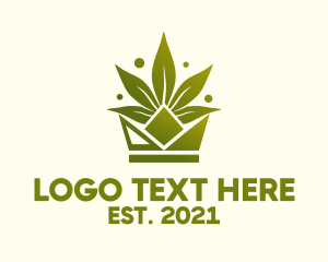 Gradient Cannabis Crown  logo