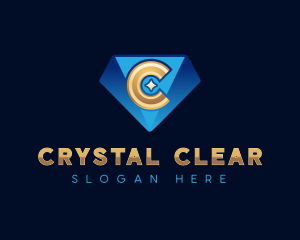 Elegant Diamond Letter C logo design