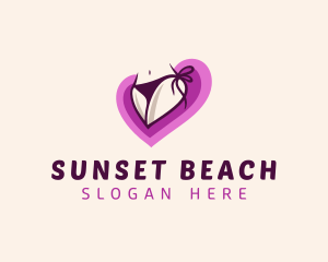 Sexy Bikini Heart logo design