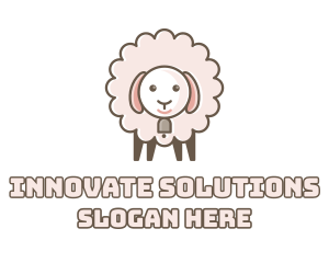 Fluffy Pink Sheep  Logo