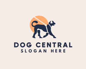 Dog Pet Leash logo design